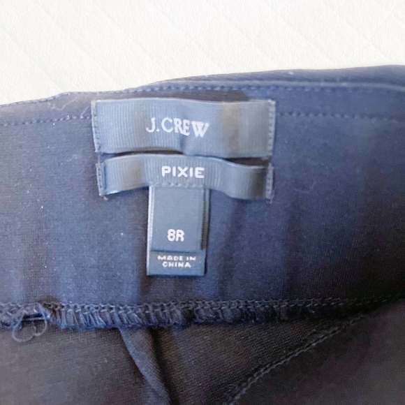 J. Crew Pixie Pant Skinny Fit Contrast Leather Band SZ8R - Picture 6 of 7